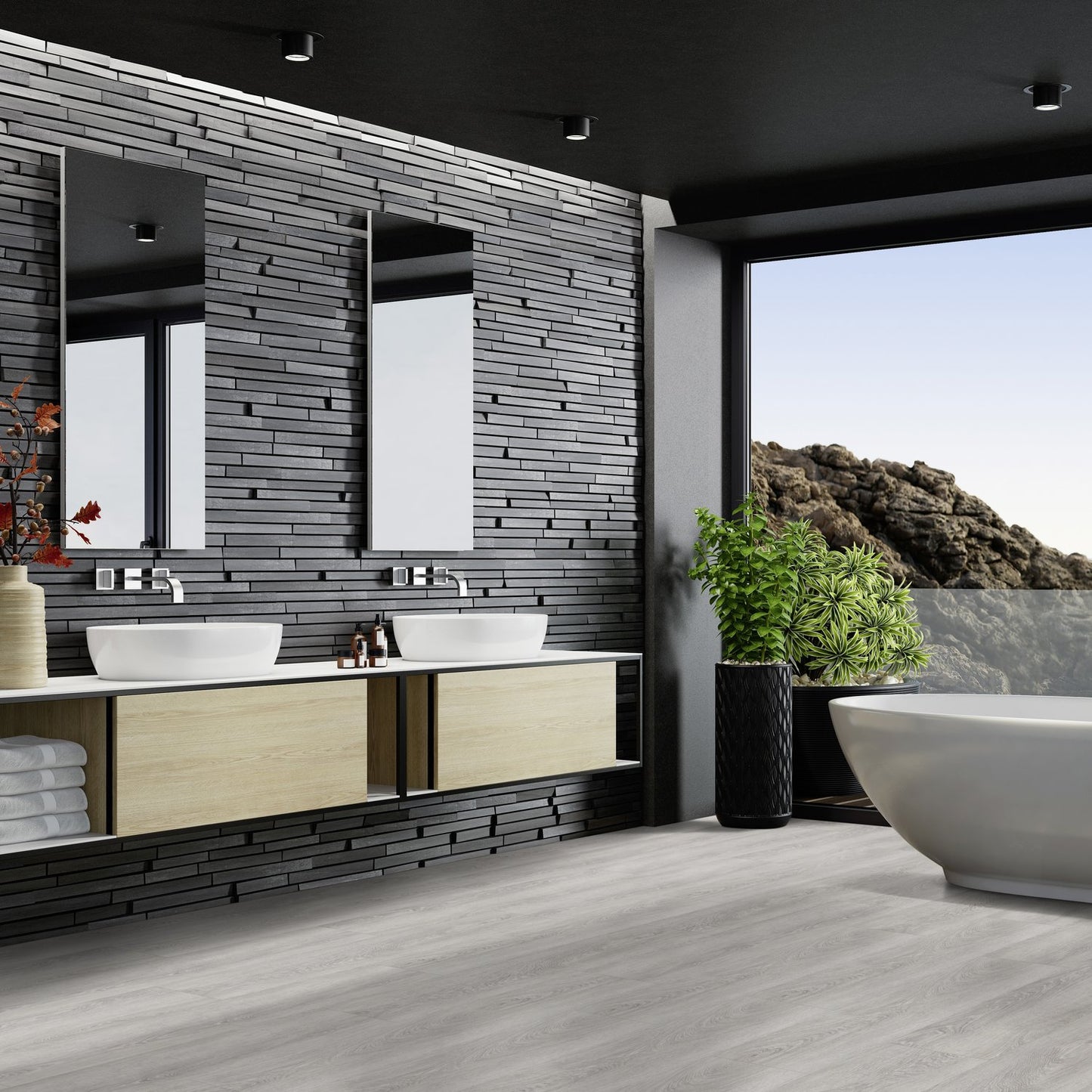 Klick Vinyl Bohem Dark Grey 5,4mm EIR - dekorsynchron