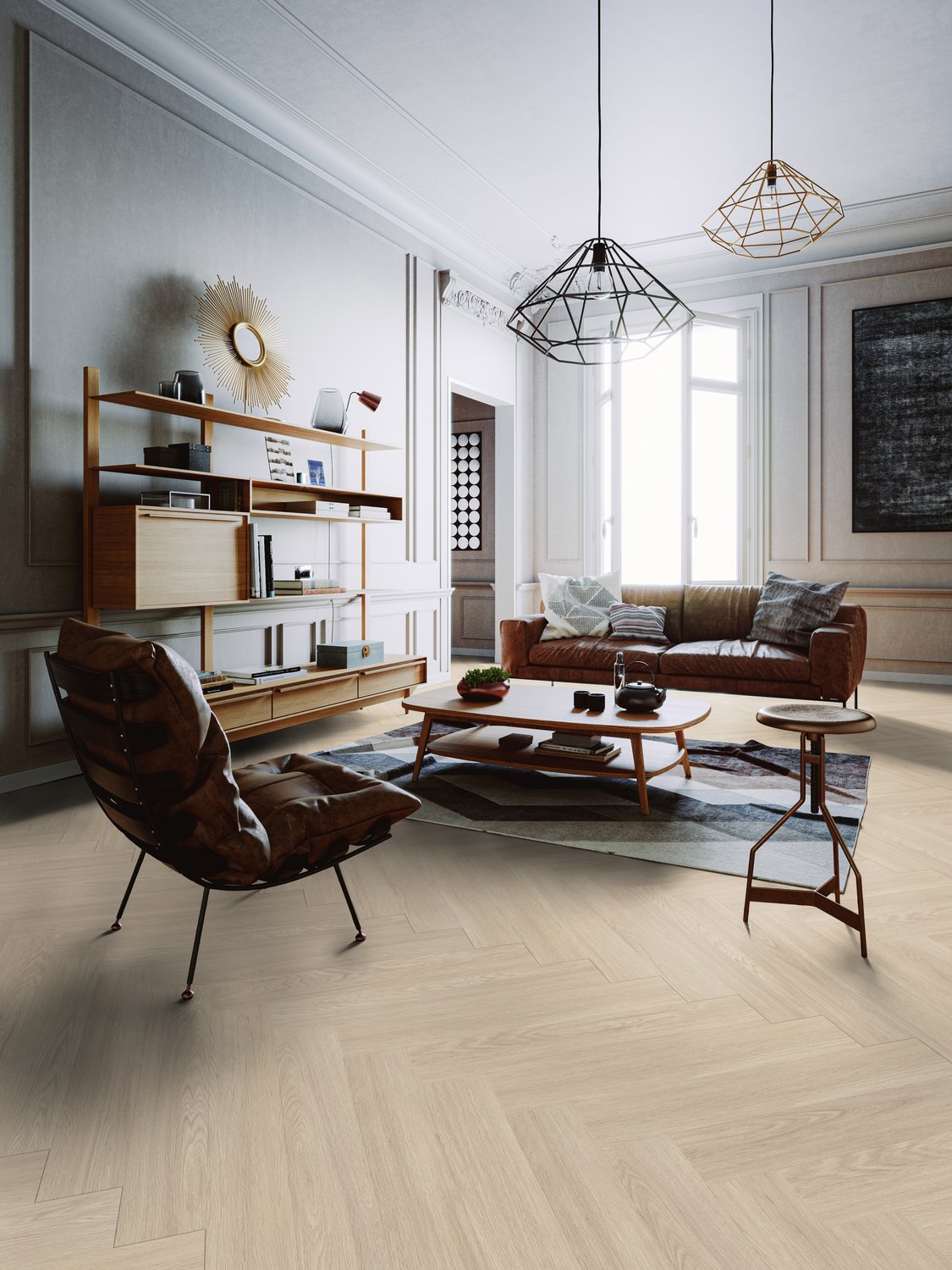 Klick-Vinyl Blomma Light 6mm - Fischgrät