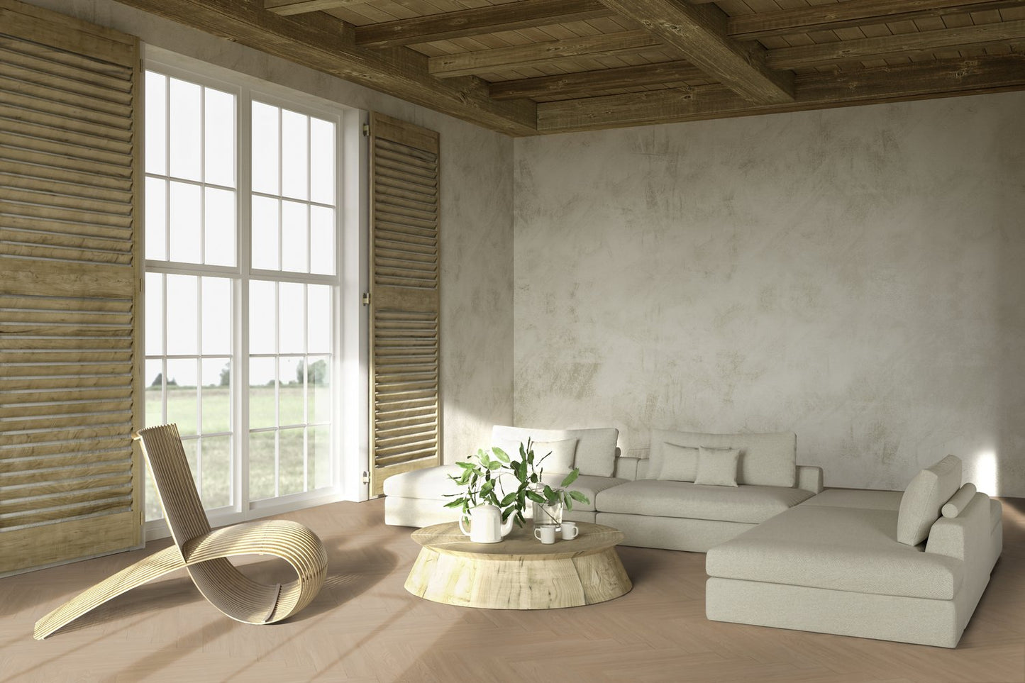 Klebe-Vinyl Blomma Natural 2,5mm - Fischgrät