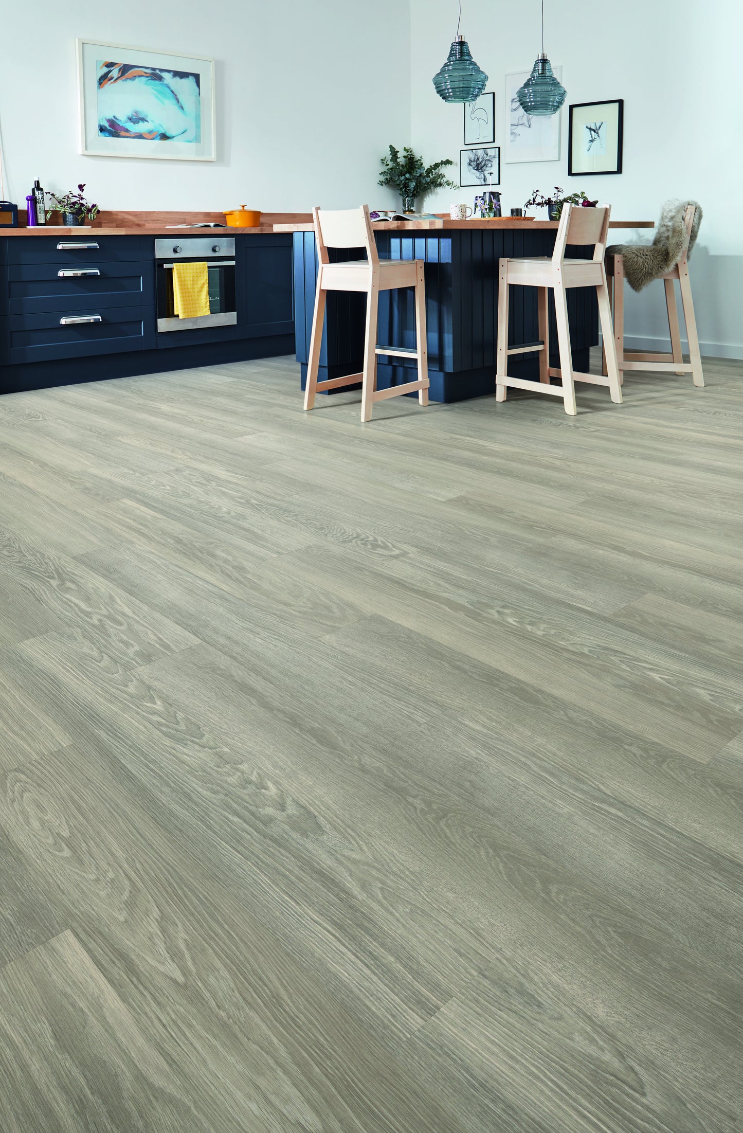 Rigid Core Klick-Vinyl Grey Limed Oak 4,5mm