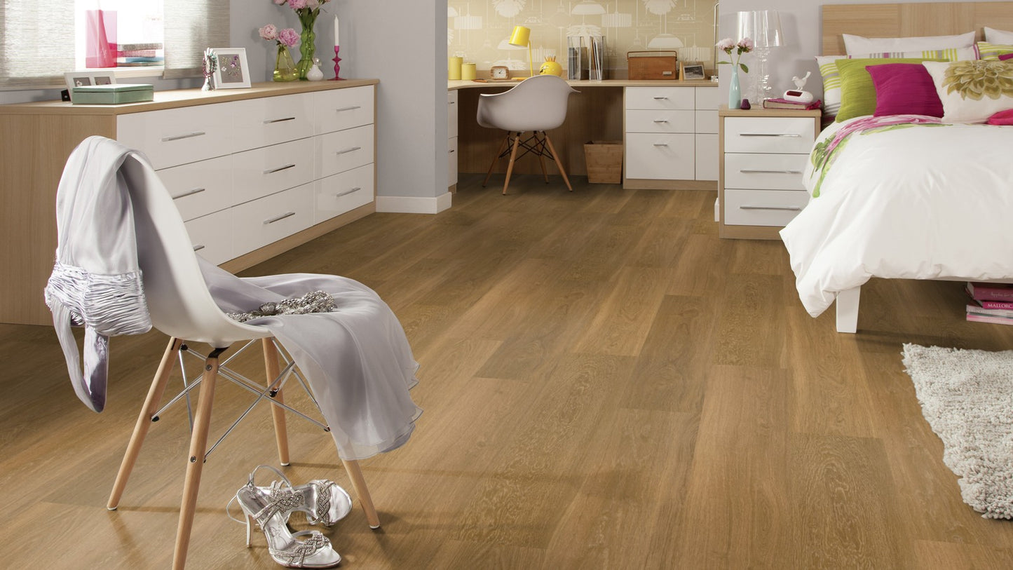Rigid Core Klick-Vinyl Golden Brushed Oak 6,5mm