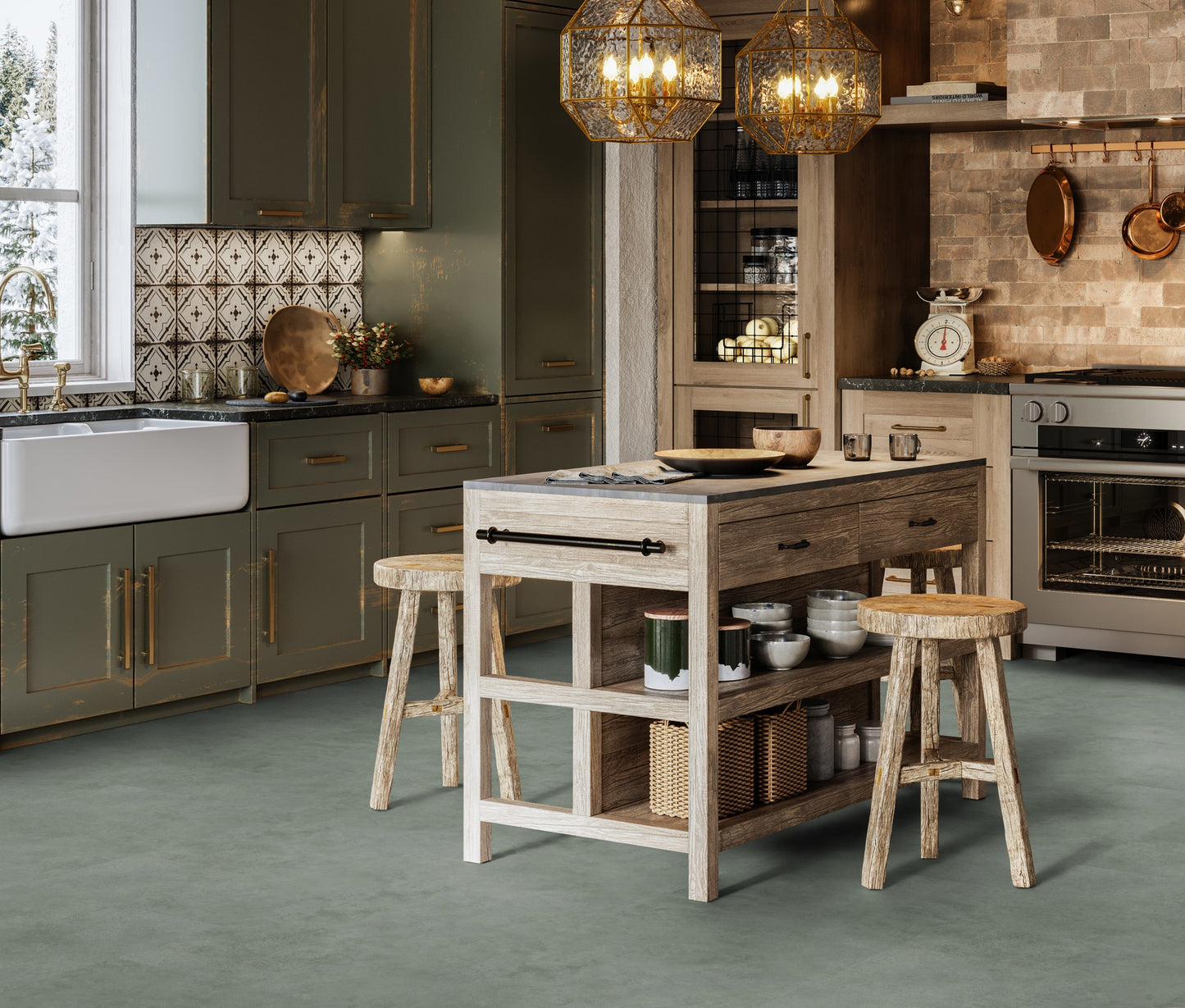 Klebe-Vinyl Tavla Green 2mm