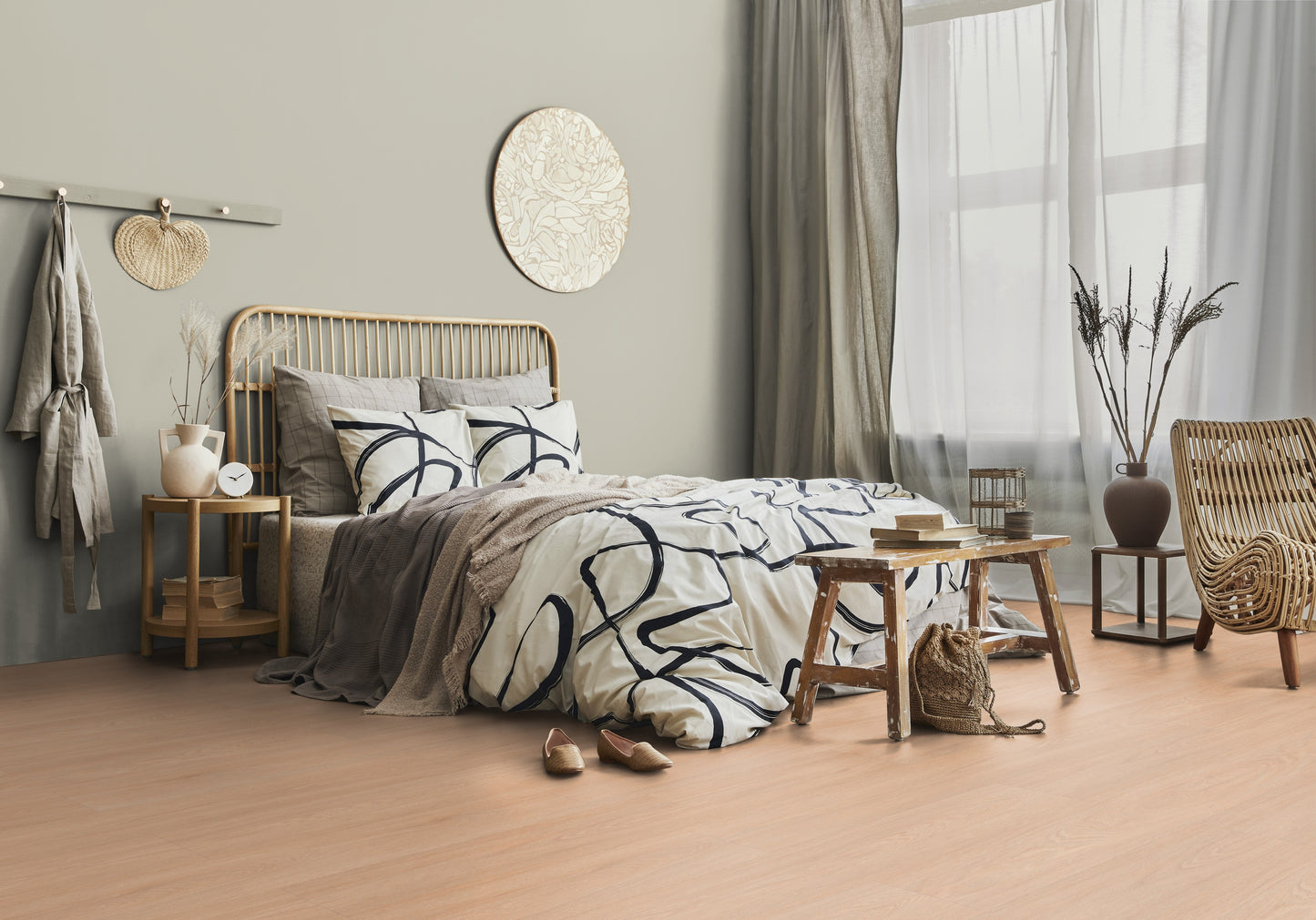 Klick-Vinyl Blomma Beige 5,4mm EIR - dekorsynchron