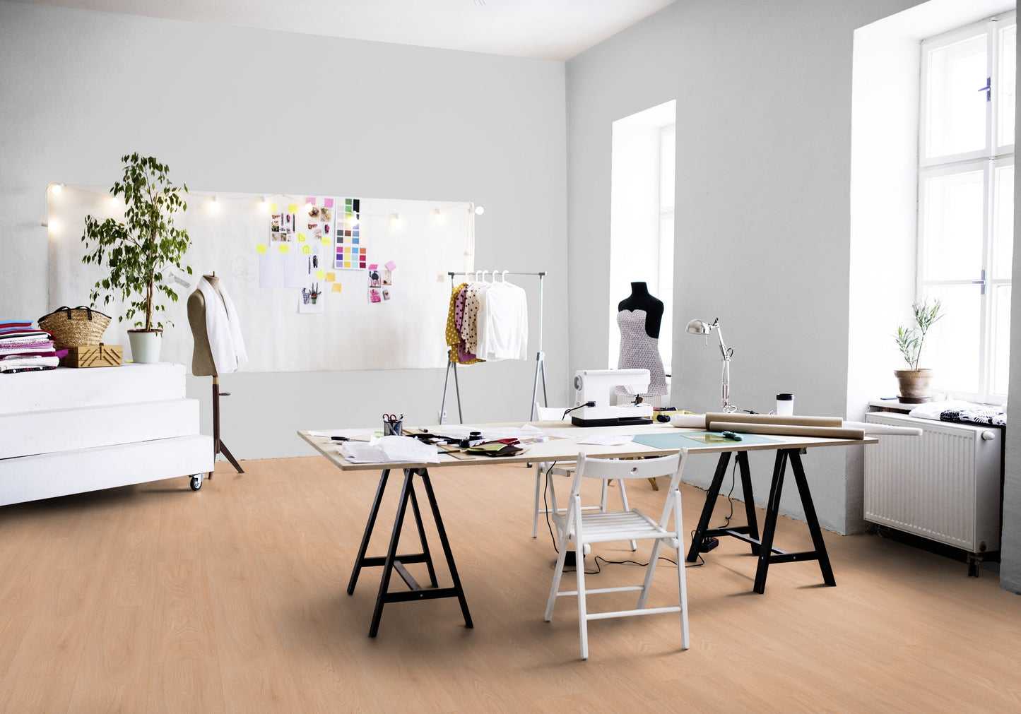 Klick-Vinyl Blomma Beige 5,7mm EIR - dekorsynchron