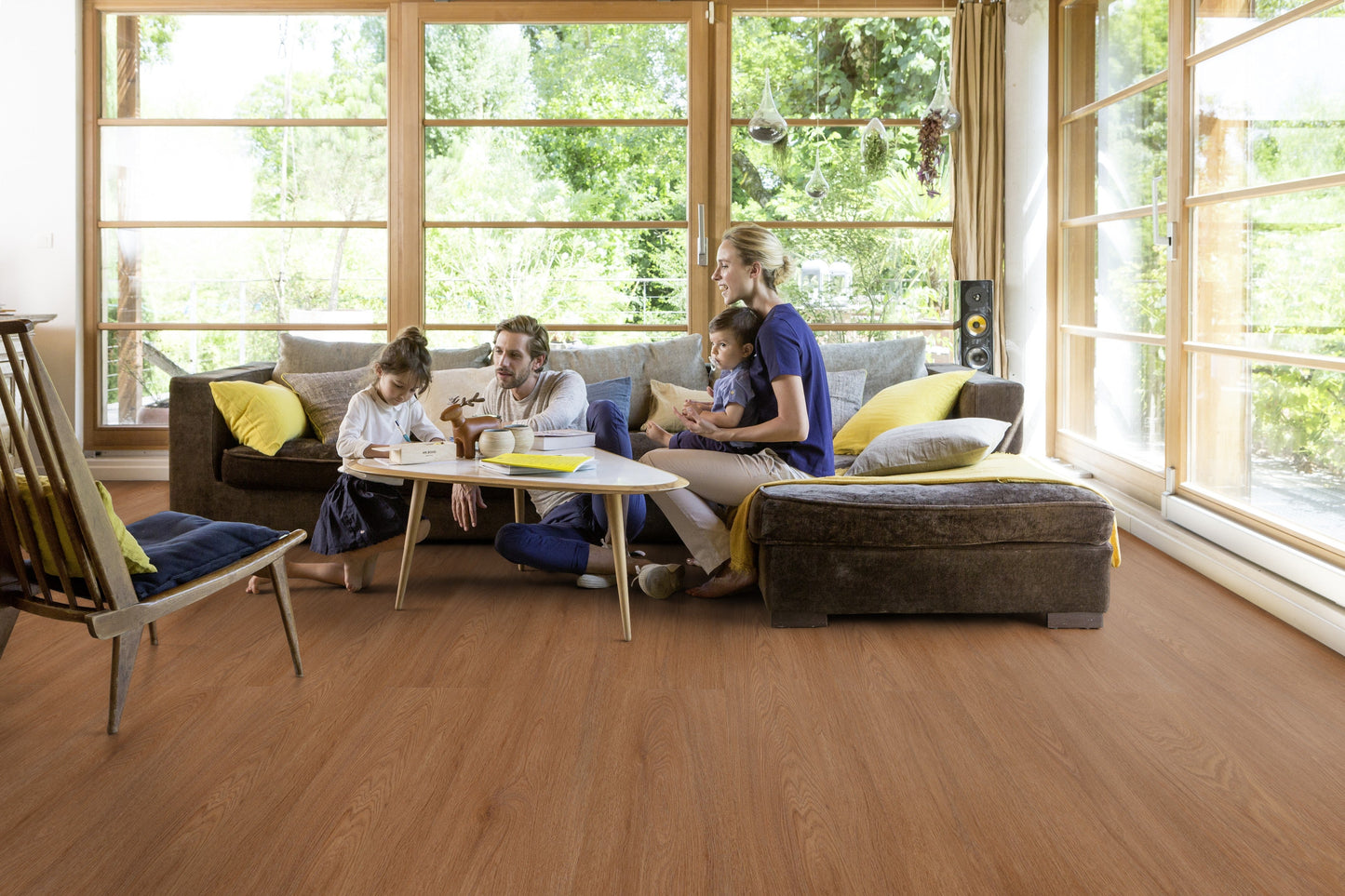 Klick-Vinyl Blomma Brown 5,7mm EIR - dekorsynchron