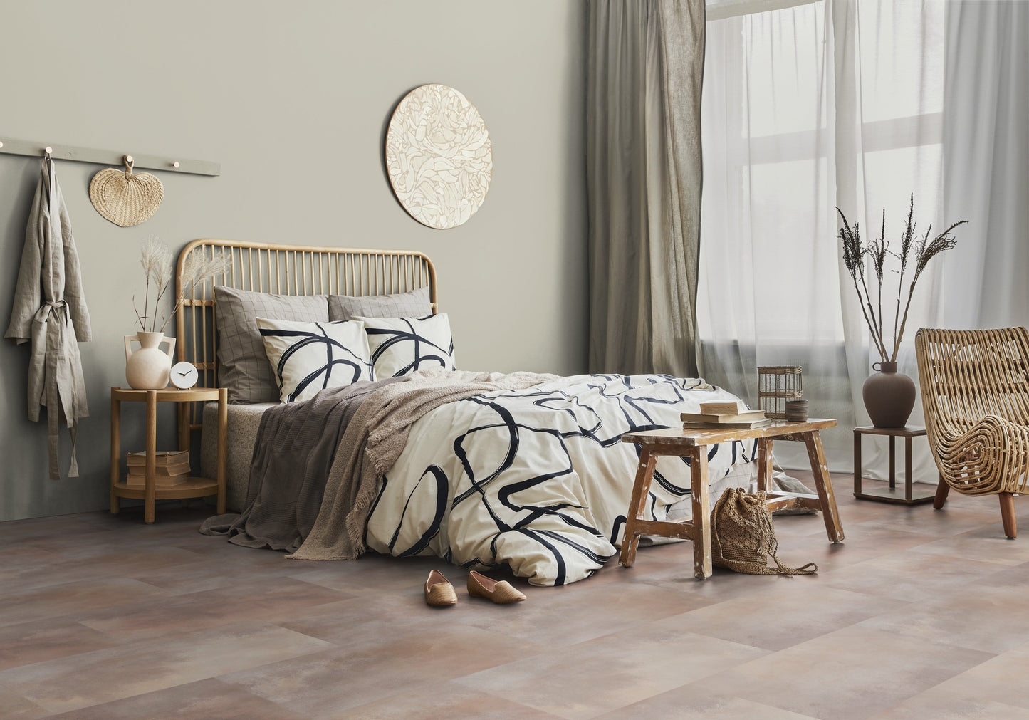 Klick-Vinyl Acuarela Taupe 5,7mm
