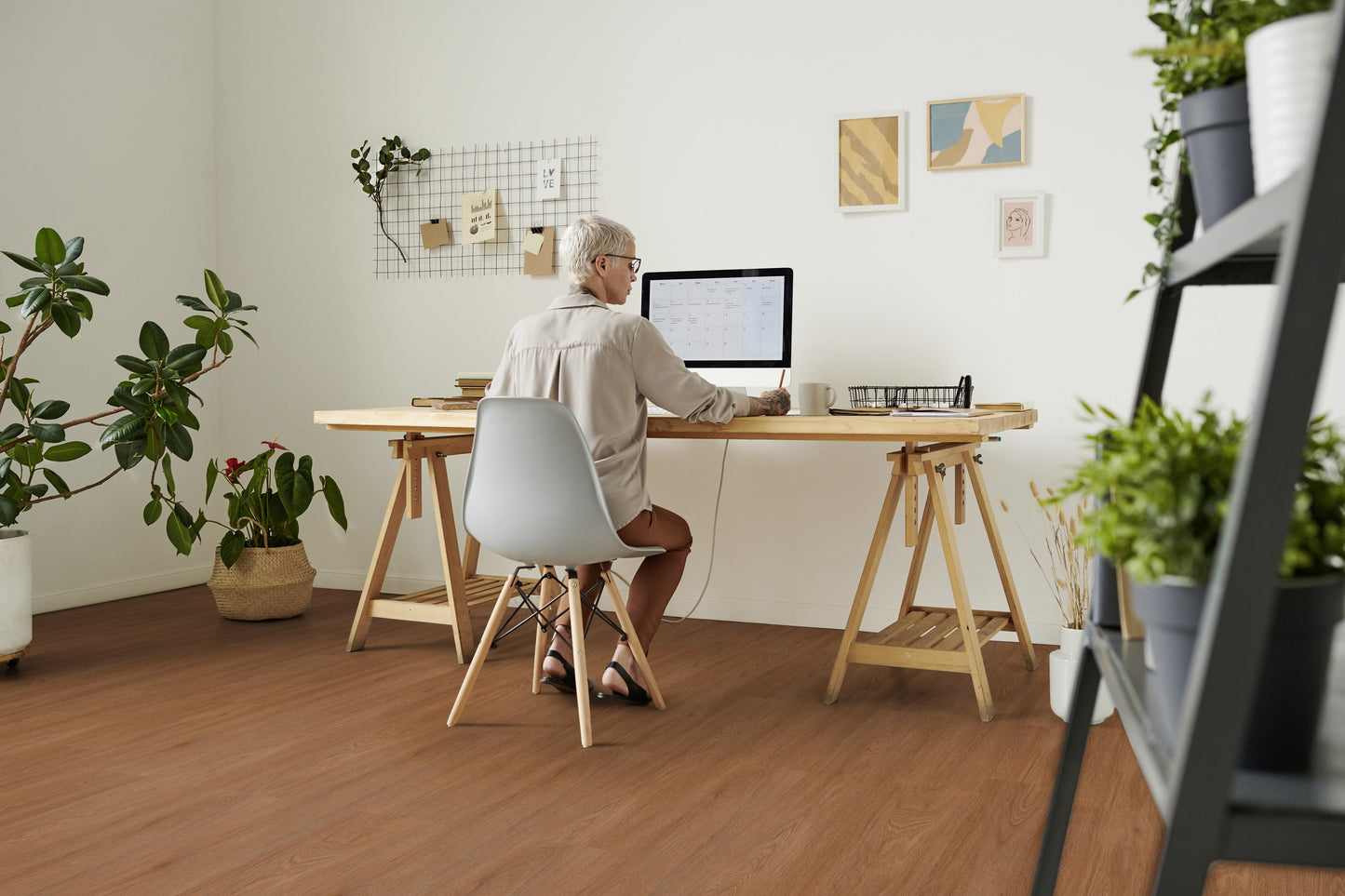 Klick-Vinyl Blomma Brown 5,7mm EIR - dekorsynchron