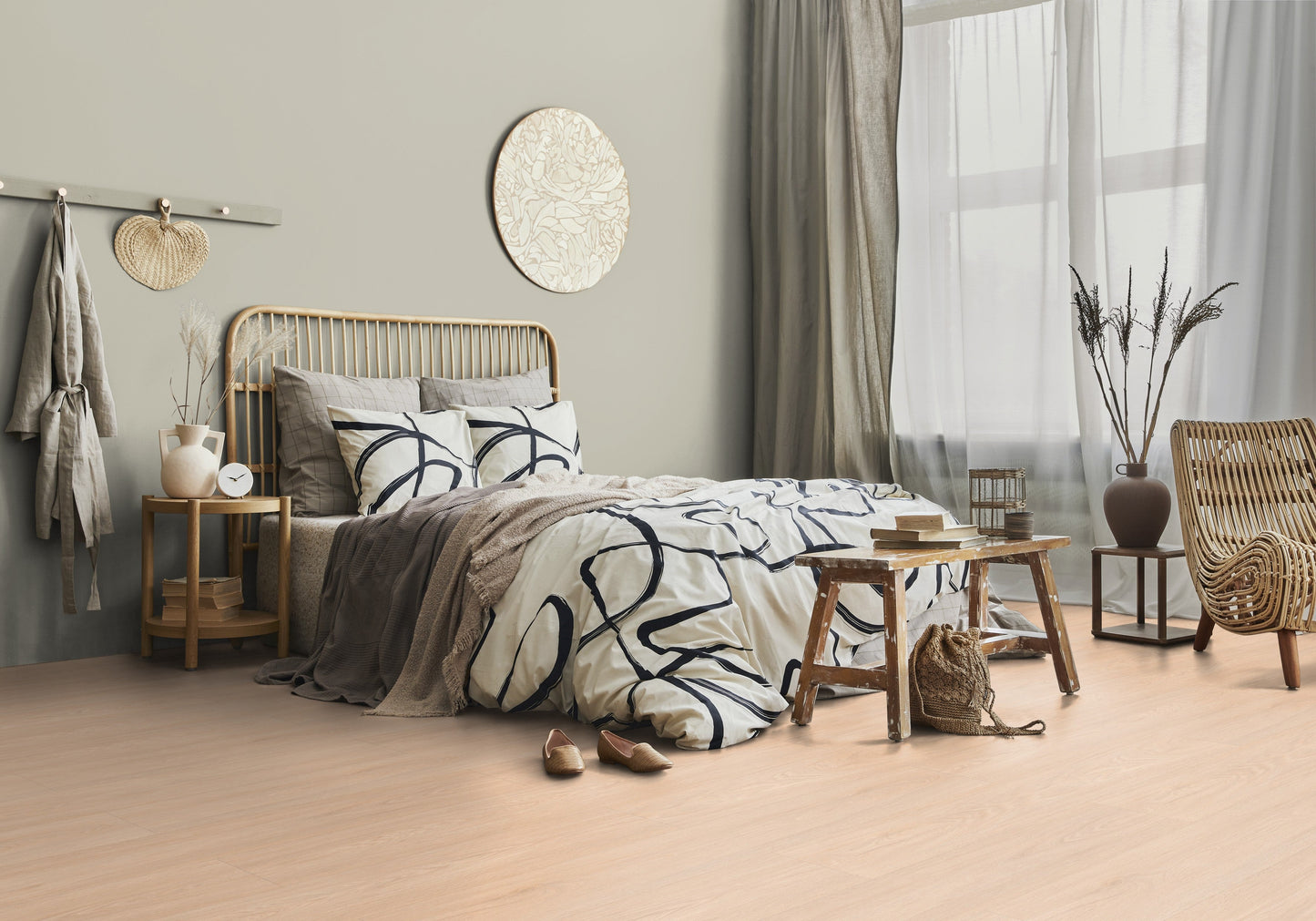 Klick-Vinyl Blomma Cream 5,7mm EIR - dekorsynchron
