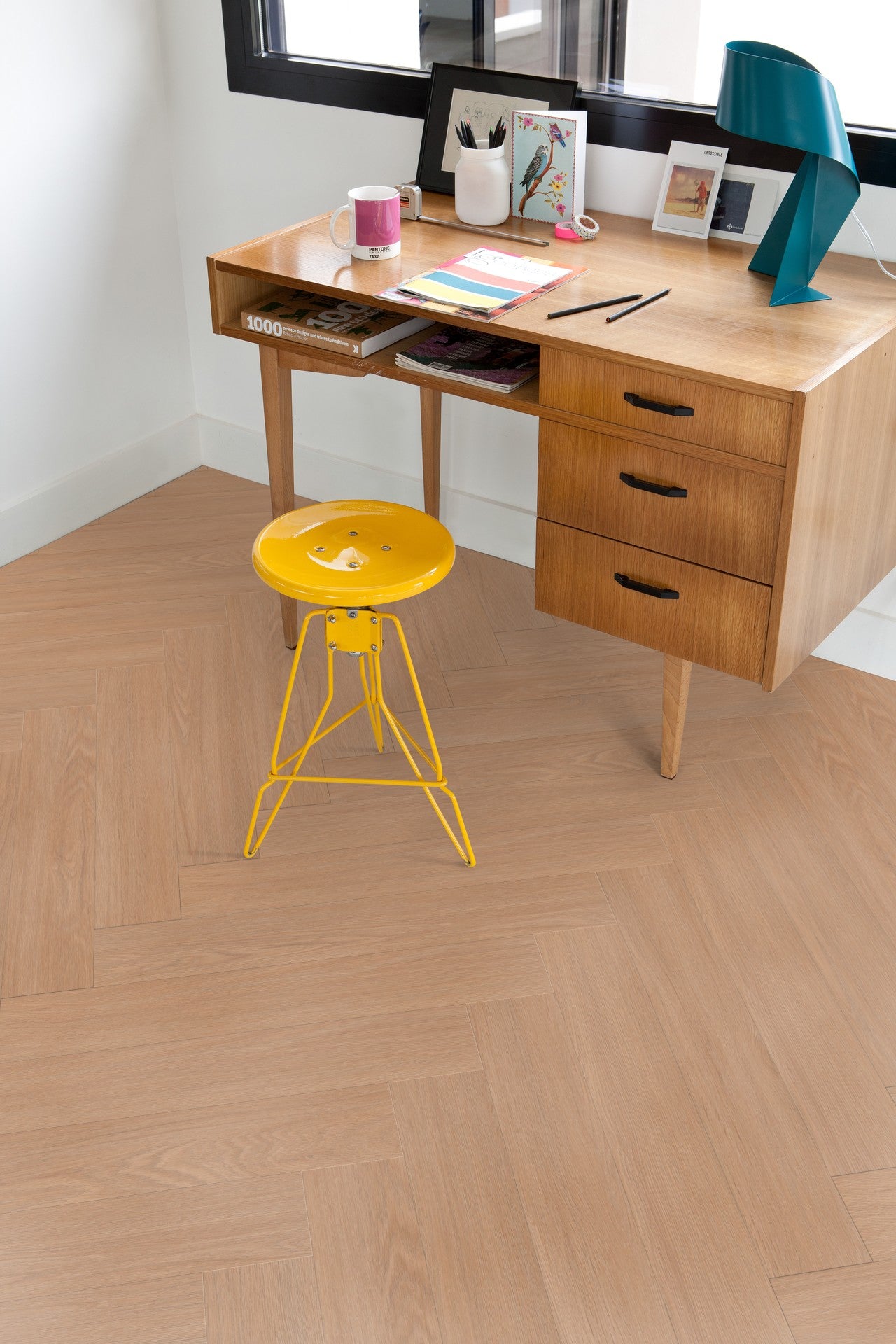 Klick-Vinyl Blomma Natural 6mm - Fischgrät