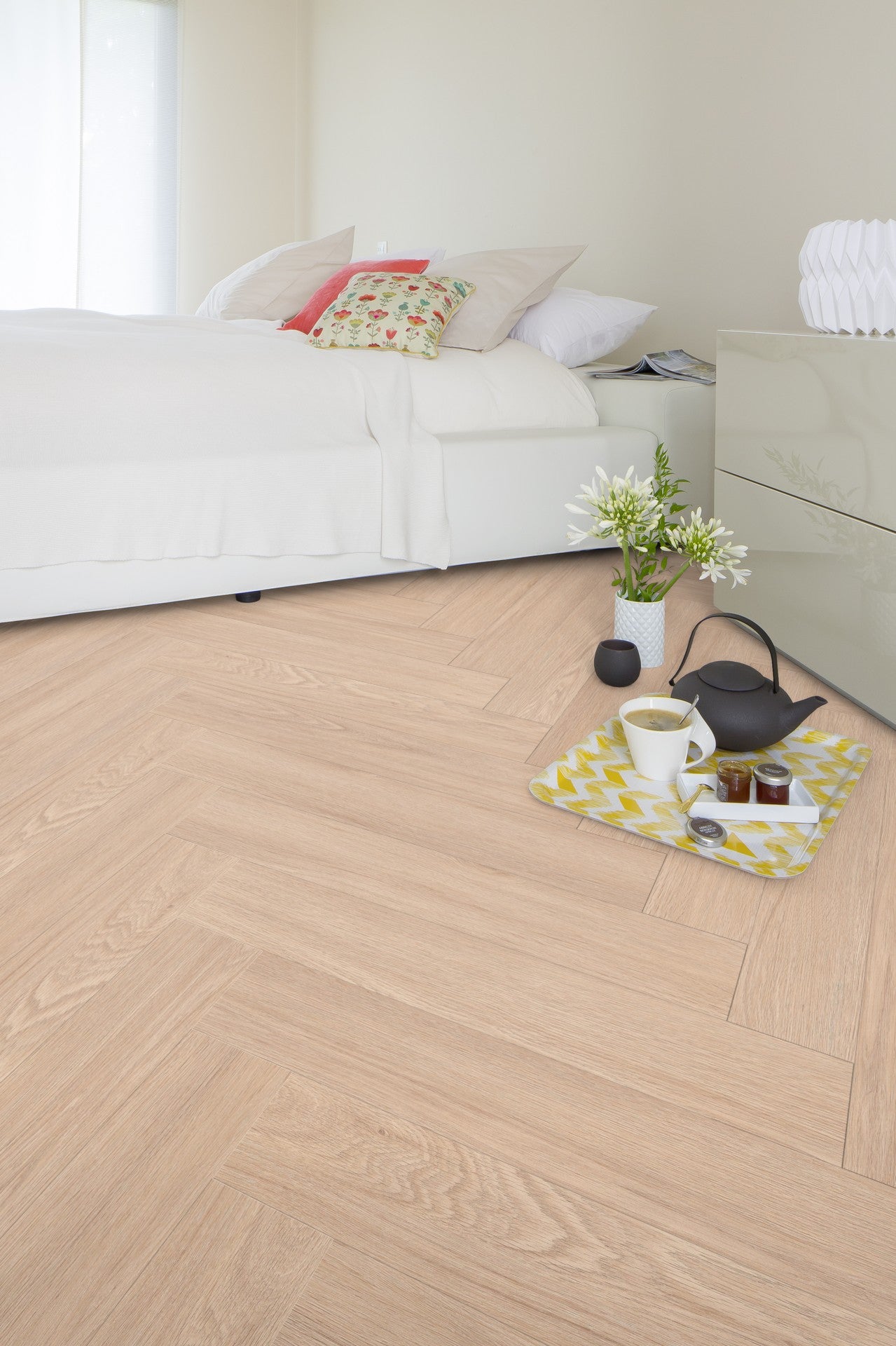 Klick-Vinyl Blomma Light 6mm - Fischgrät