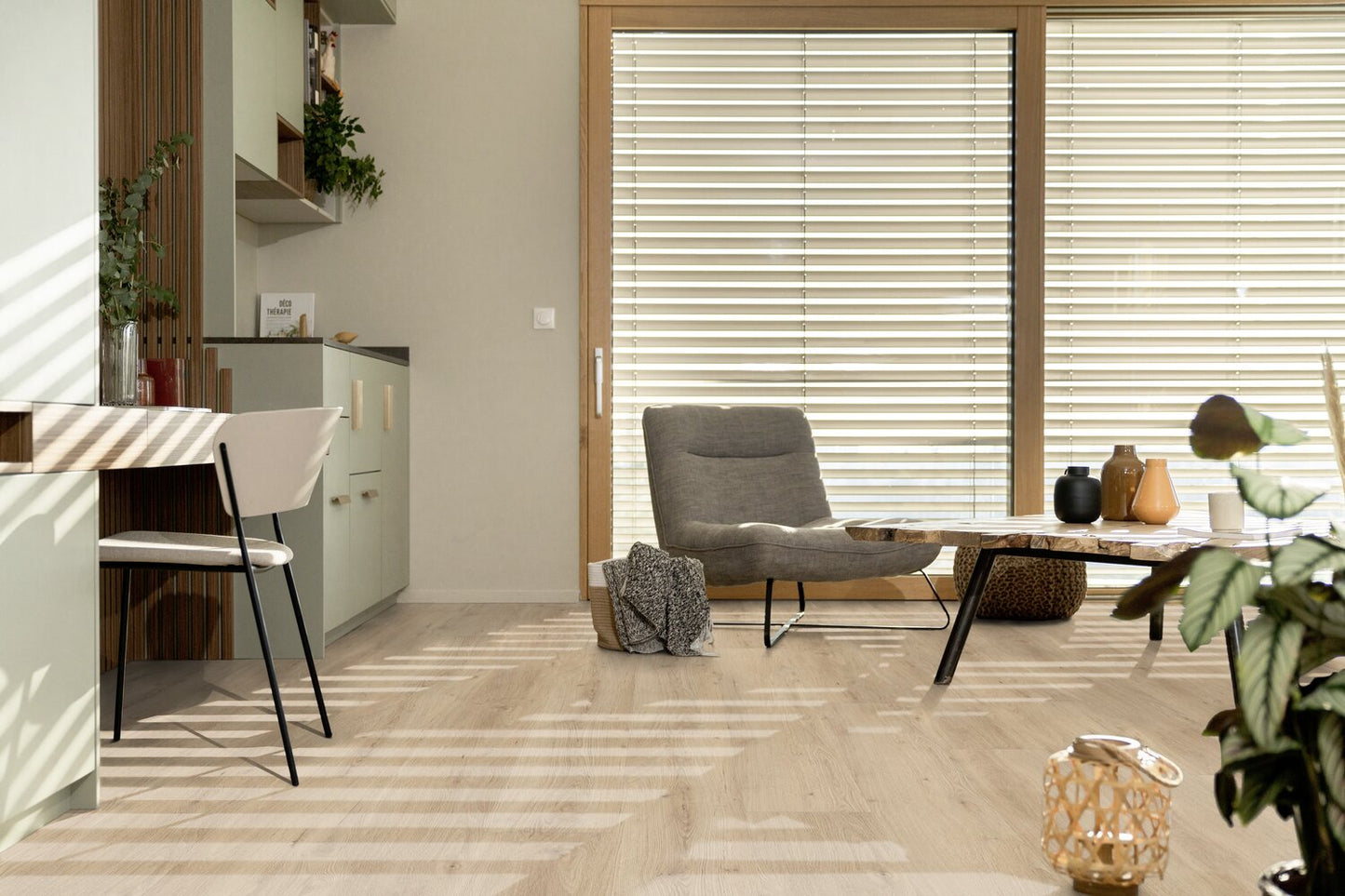 Selbstklebender Vinylboden in Holzoptik "Sunny Light" 2mm