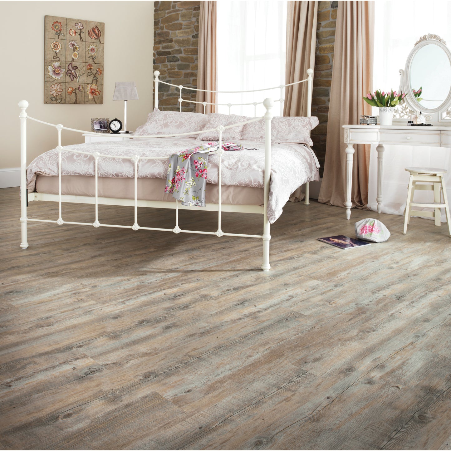 Rigid Core Klick-Vinyl Distressed Oak 5,5mm