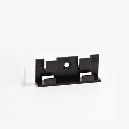 50 Befestigungsclips inkl. Schrauben und Dübel - für Fußleiste 58mm