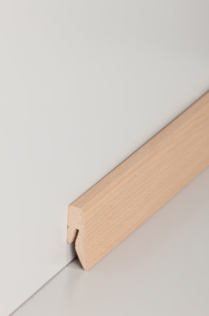 Fußleiste "Buche hell" MDF-Kern & foliert - 2500 x 40 x 15 mm