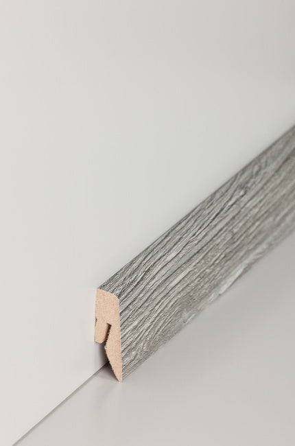 Fußleiste "Ganges Eiche" MDF-Kern & foliert - 2500 x 40 x 15 mm