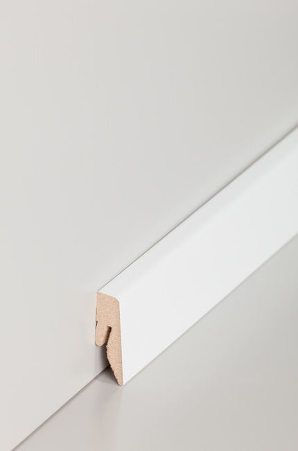 Fußleiste "Weiß" MDF-Kern & foliert - 2500 x 40 x 15 mm