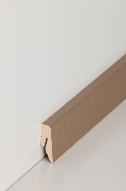 Fußleiste "Bronze hell" MDF-Kern & foliert - 2500 x 40 x 15 mm