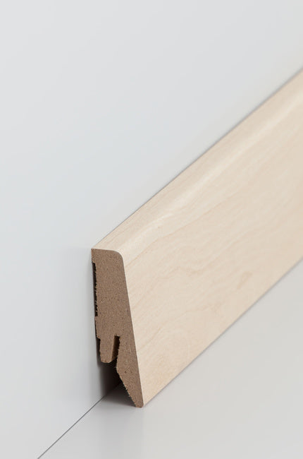 Fußleiste "Ahorn" MDF-Kern & foliert - 2400 x 58 x 18 mm