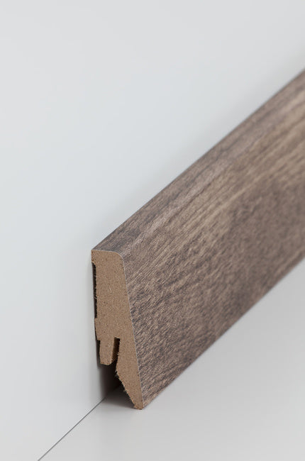 Fußleiste "Wolga Eiche" MDF-Kern & foliert - 2400 x 58 x 18 mm