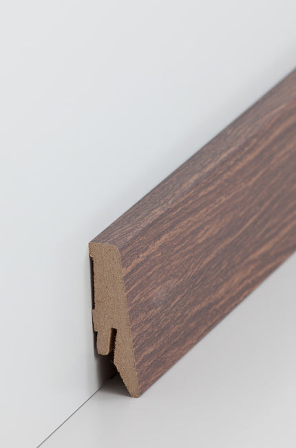 Fußleiste "Amazonas Eiche" MDF-Kern & foliert - 2400 x 58 x 18 mm