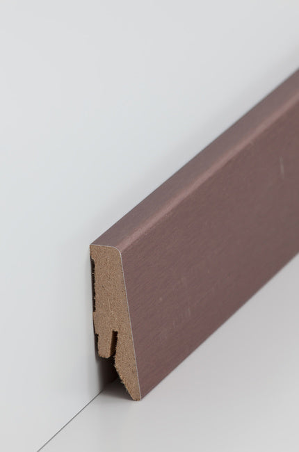 Fußleiste "Kupfer" MDF-Kern & foliert - 2400 x 58 x 18 mm