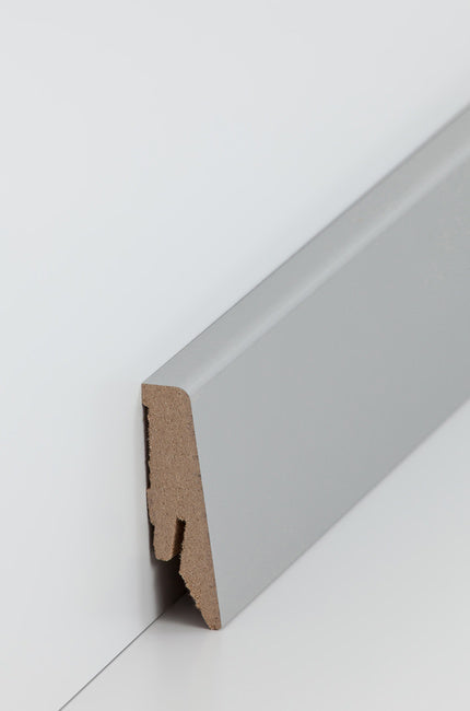 Fußleiste "Steingrau" MDF-Kern & foliert - 2400 x 58 x 18 mm