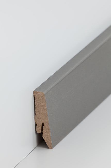 Fußleiste "Anthrazitgrau" MDF-Kern & foliert - 2500 x 58 x 18 mm