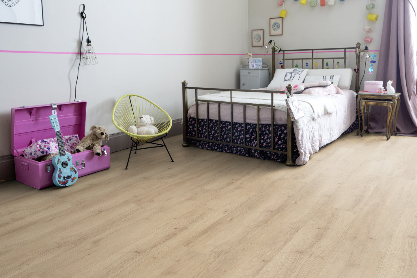 Selbstklebender Vinylboden in Holzoptik "Sunny Light" 2mm